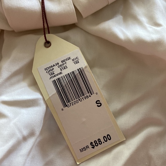 Mssp cream 3/4 sleeve blouse small - Picture 5 of 5